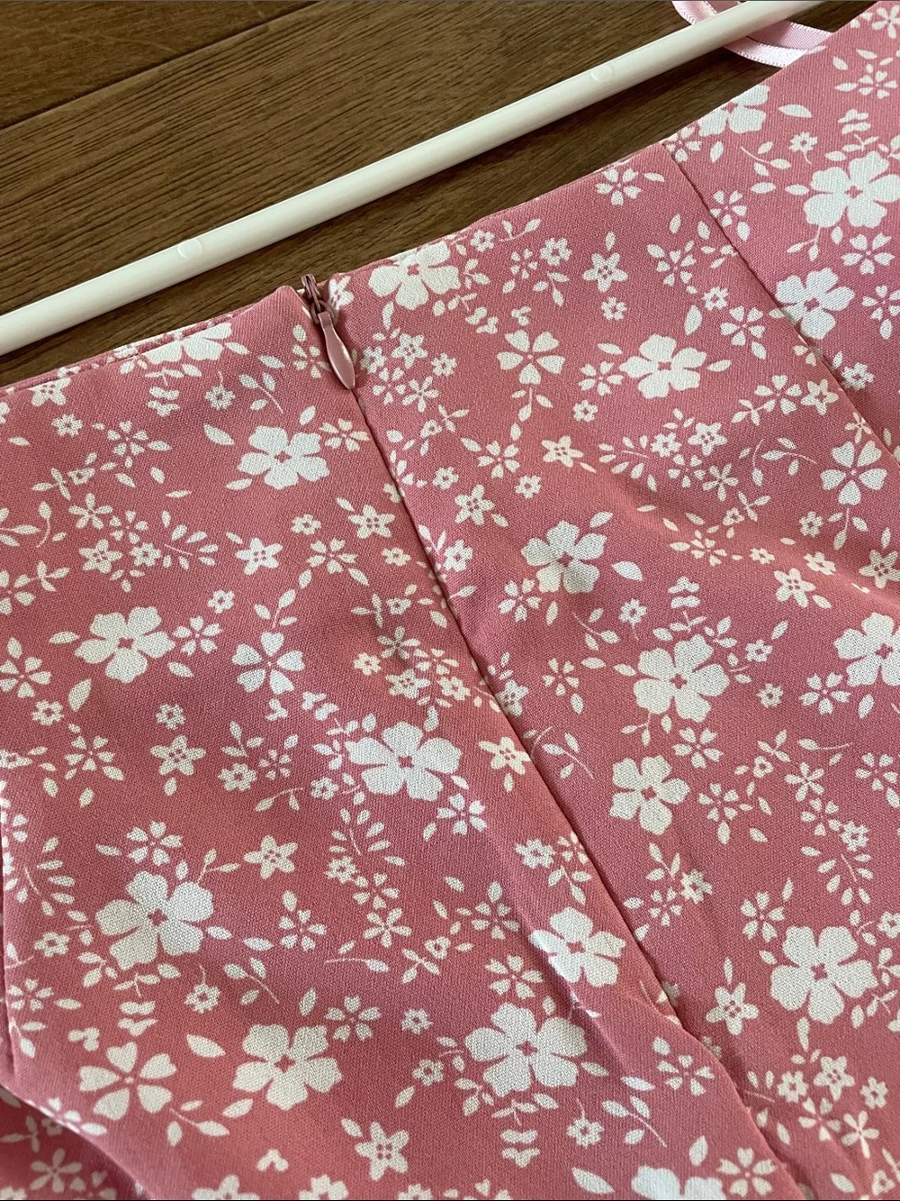 Pink Lily Pink Floral Two-Piece Skirt Set